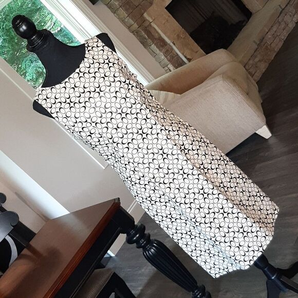 Heart and Soul Cream Dress with Black Design - Picture 1 of 13